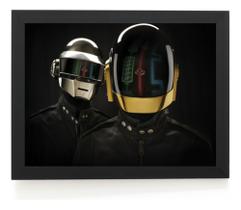 Quadro Musica Daft Punk Foto Arte Poster Com Moldura