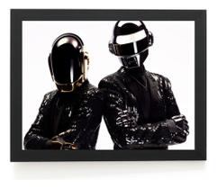 Quadro Musica Daft Punk Foto Moldura 42x29cm