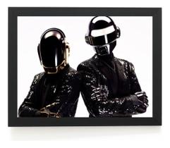Quadro Musica Daft Punk Foto Poster Com Moldura