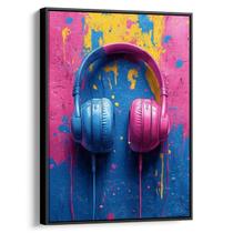 Quadro Música das Cores Explosivas em Harmonia