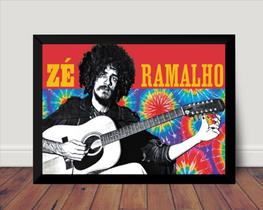 Quadro Musica Zé Ramalho Mpb Arte Poster Moldurado Quadro Musica Zé Ramalho Mpb Arte Poster Moldurado