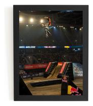 Quadro Mx Freestyle Motocross X Games Poster Moldurado