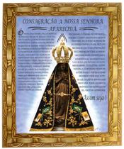 Quadro N. Sra. Aparecida, Consagração, 01, 30X25cm. Angelus