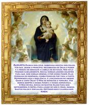 Quadro N. Sra. Augusta Rainha dos Anjos, 01,30x25cm. Angelus