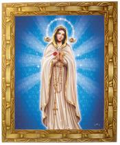 Quadro N. Sra. Da Rosa Mística, mod.01, Tam.30x25cm. Angelus