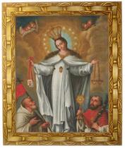 Quadro N. Sra. Das Mercês, modelo 01, tam. 30X25cm. Angelus