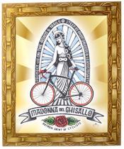 Quadro N Sra De Guisallo , Ciclistas, 01, 30x25cm. Angelus
