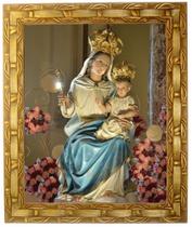 Quadro N. Sra. do Monte Serrat, Mod.01, tam.30x25cm. Angelus