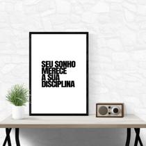 Quadro Não É Tarde Ainda Dá Tempo 33x24cm - com vidro