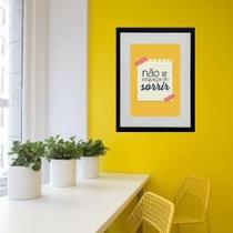 Quadro Não Se Esqueça De Sorrir - 60X48Cm Quadro Não Se Esqueça De Sorrir - 60X48Cm