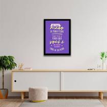 Quadro Não Tenha Medo De Perder Pessoas 24X18 Vidro Preta