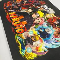 Quadro Naruto em tecido 55,5cm x 80,5cm aprox.