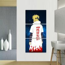 Quadro Naruto Shippuden Arte Vertical Yondaime Hokage