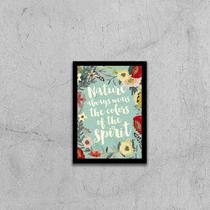 Quadro Nature Wears Colors Of The Spirit 24x18cm - com vidro Quadro Nature Wears Colors Of The Spirit 24x18cm - com vidro