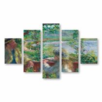 Quadro Near the Lake Pierre-Auguste Arte Canvas 110x65cm Quadro Near the Lake Pierre-Auguste Arte Canvas 110x65cm