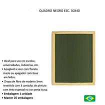 Quadro negro lousa verde escolar giz 30x40cm