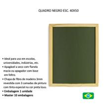 Quadro negro lousa verde escolar giz 40x50cm