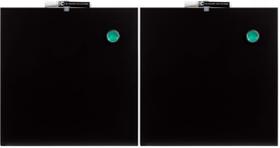 Quadro Negro Magnético U Brands 14x14 cm Sem Moldura Preto Pacote com 2 Quadro Negro Magnético U Brands 14x14 cm Sem Moldura Preto Pacote com 2