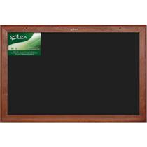 Quadro Negro Moldura Mogno 070X050CM Quadro Negro Moldura Mogno 070X050CM