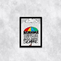 Quadro Nenhuma Tempestade Dura Para Sempre 24x18cm Quadro Nenhuma Tempestade Dura Para Sempre 24x18cm