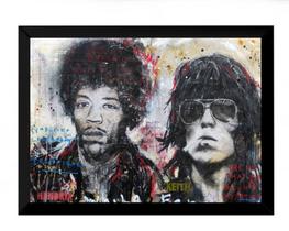 Quadro Neo Pop Art Twaalfhoven Jimmy Hendrix Keith Richards