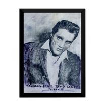 Quadro Neo Pop Rock Art Nick Twaalfhoven Elvis O Rei 42x29cm