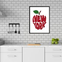 Quadro New York - Maçã 33x24cm