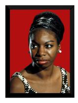 Quadro Nina Simone Jazz Arte Foto Poster Moldurado