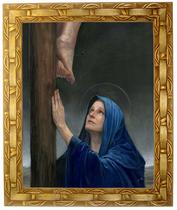 Quadro Nossa Senhora aos Pés da Cruz, Mod. 03, 30x25cm. Angelus Quadro Nossa Senhora aos Pés da Cruz, Mod. 03, 30x25cm. Angelus