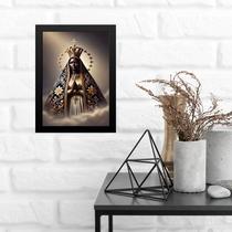 Quadro Nossa Senhora Aparecida Clássica 24x18cm Quadro Nossa Senhora Aparecida Clássica 24x18cm