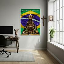 Quadro Nossa Senhora Aparecida Rogai Por Nós - 70x50cm Quadro Nossa Senhora Aparecida Rogai Por Nós - 70x50cm