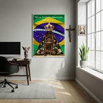 Quadro Nossa Senhora Aparecida Rogai Por Nós - 70X50Cm Quadro Nossa Senhora Aparecida Rogai Por Nós - 70X50Cm
