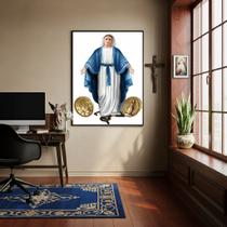 Quadro Nossa Senhora das Graças Medalhas - 70x50cm Quadro Nossa Senhora das Graças Medalhas - 70x50cm