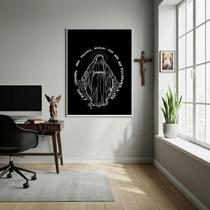 Quadro Nossa Senhora Das Graças Moderno Minimalista-70X50Cm Quadro Nossa Senhora Das Graças Moderno Minimalista-70X50Cm