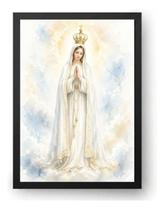 Quadro Nossa Senhora De Fátima Aquarela 21x30cm Quadro Nossa Senhora De Fátima Aquarela 21x30cm