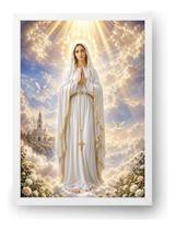 Quadro Nossa Senhora De Fátima Com Céu Celestial 21x30cm