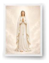 Quadro Nossa Senhora De Fátima Minimalista Elegante 21x30cm Quadro Nossa Senhora De Fátima Minimalista Elegante 21x30cm
