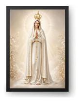 Quadro Nossa Senhora De Fátima Moderna Elegante 40x60cm