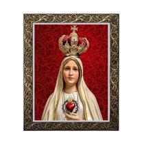 Quadro Nossa Senhora de Fátima Moldura Luxo 55 cm x 45 cm