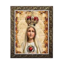Quadro Nossa Senhora de Fátima Moldura Luxo 55 cm x 45 cm