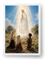 Quadro Nossa Senhora De Fátima Os Três Pastorinhos 30x42cm Quadro Nossa Senhora De Fátima Os Três Pastorinhos 30x42cm