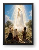 Quadro Nossa Senhora De Fátima Os Três Pastorinhos 40x60cm Quadro Nossa Senhora De Fátima Os Três Pastorinhos 40x60cm