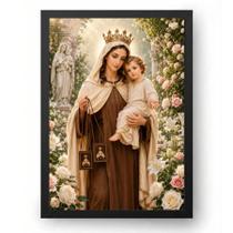 Quadro Nossa Senhora do Carmo com Escapulário 40x60cm