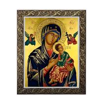 Quadro Nossa Senhora do Perpétuo Socorro Moldura Luxo 55 cm x 45 cm