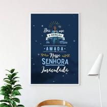 Quadro Nossa Senhora Imaculada - Benção 24X18Cm