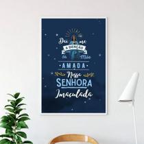 Quadro Nossa Senhora Imaculada - Benção 33X24Cm