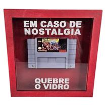 Quadro Nostalgia Cartucho Snes Donkey Kong 2 Quebre O Vidro