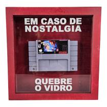 Quadro Nostalgia Snes Jogo Street Fighter Alpha Quebre Vidro