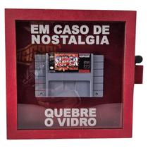 Quadro Nostalgia Snes Super Street Fighter 2 Quebre Vidro