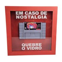 Quadro Nostalgia Super Metroid Snes Decorativo Mdf Colecionável